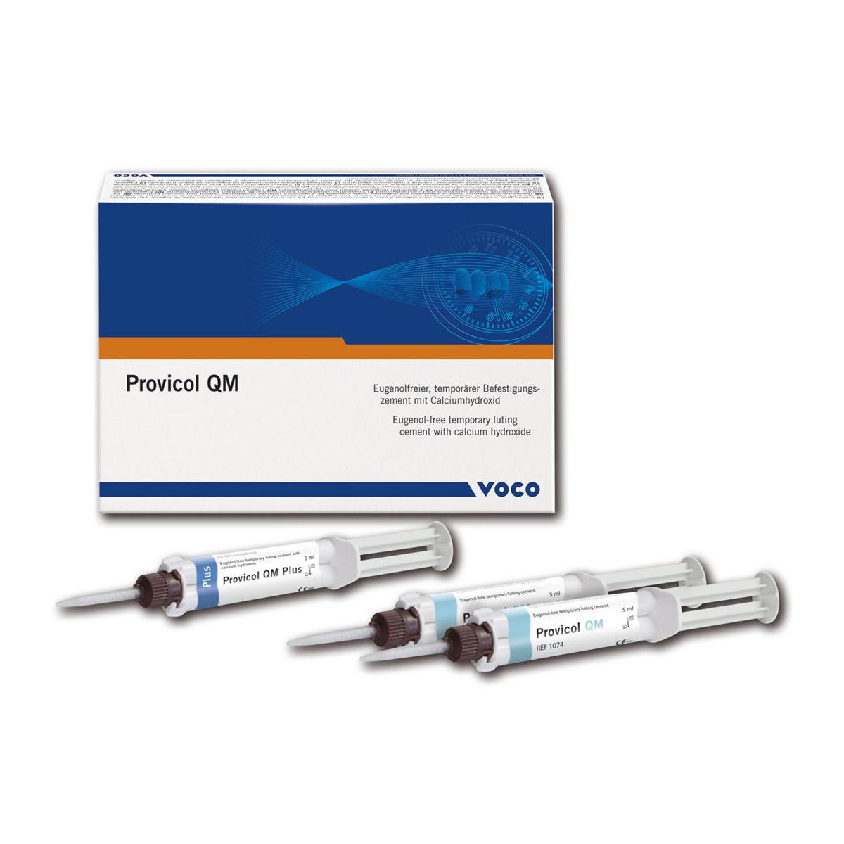 Voco 1074 Provicol QM Temp Temporary Cement QuickMix syringe 5 ml Eugenol Free Voco 1074 Provicol QM Temp Temporary Cement QuickMix syringe 5 ml Eugenol Free